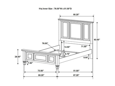 Sandy Beach Platform Bed