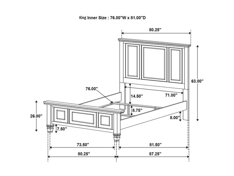 Sandy Beach Platform Bed