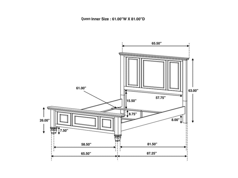 Sandy Beach Platform Bed