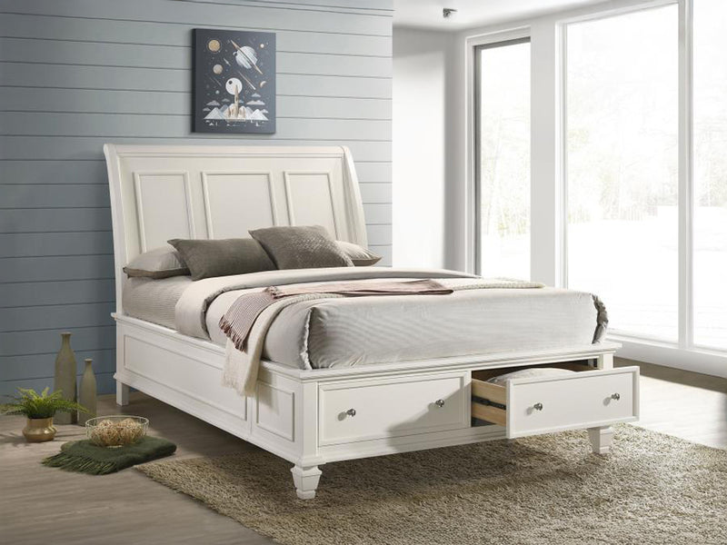 Sandy Beach Storage Platform Bed
