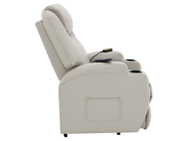 Sanger 33" Wide Power Lift Massage Recliner Chair