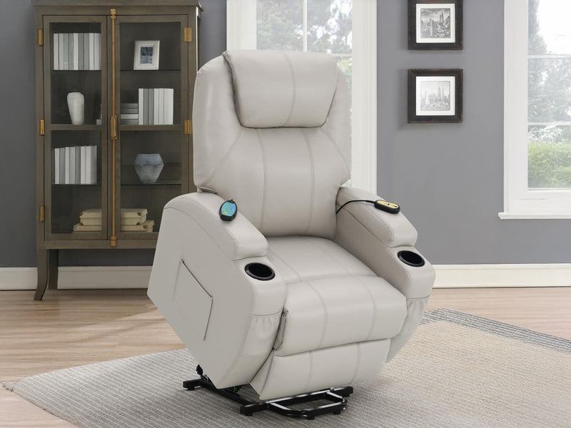 Sanger 33" Wide Power Lift Massage Recliner Chair