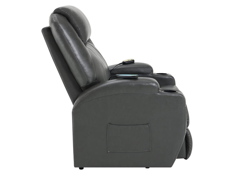 Sanger 33" Wide Power Lift Massage Recliner Chair