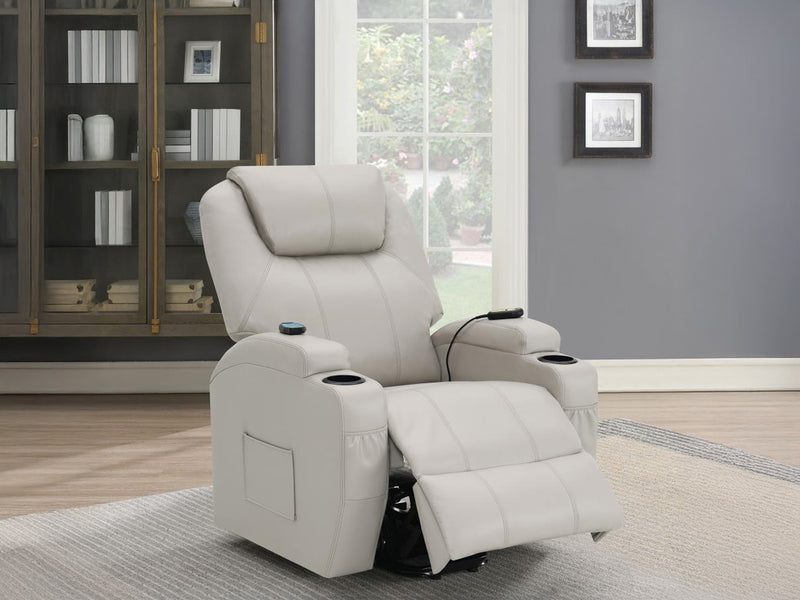 Sanger 33" Wide Power Lift Massage Recliner Chair