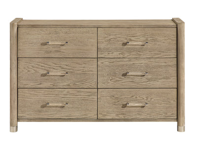Santo 60" Wide 6 Drawer Dresser With Mirror