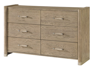 Santo 60" Wide 6 Drawer Dresser With Mirror