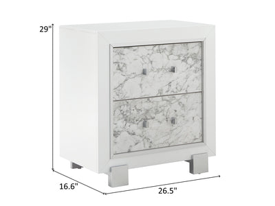 Santorini 29" Tall 2 Drawer Nightstand