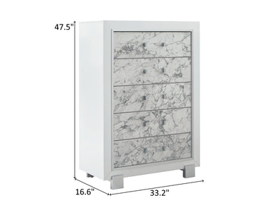 Santorini 33.2" Wide 5 Drawer Chest