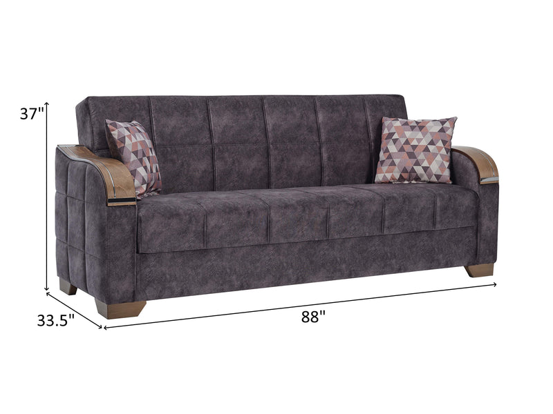 Saphire 88" Wide Convertible Sofa