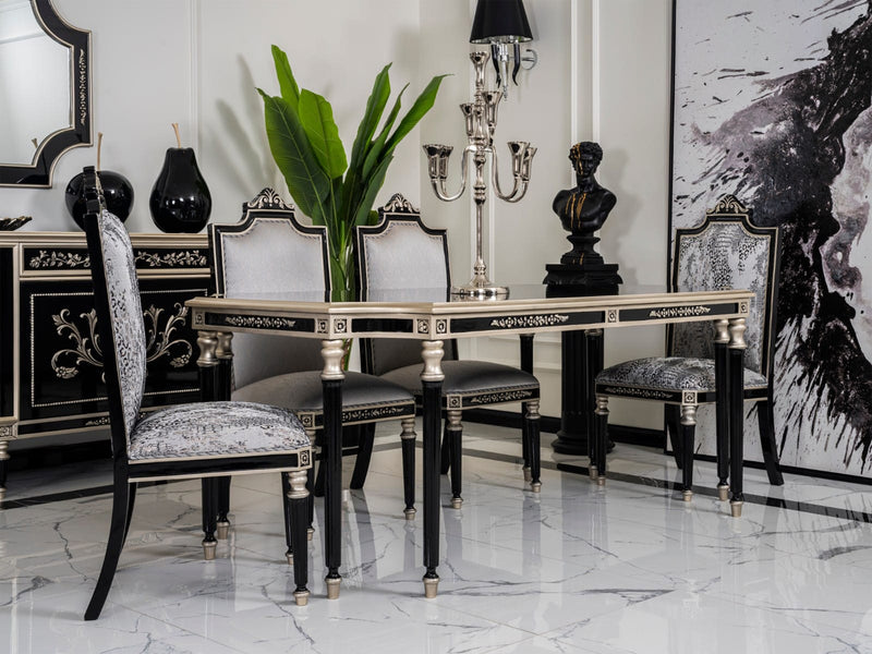 Saray Class 6 Person Traditional Dining Room Set