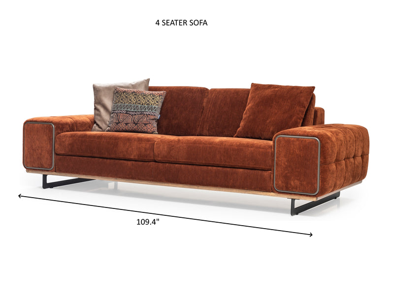 Arte 109.4" Wide 4 Seater Sofa