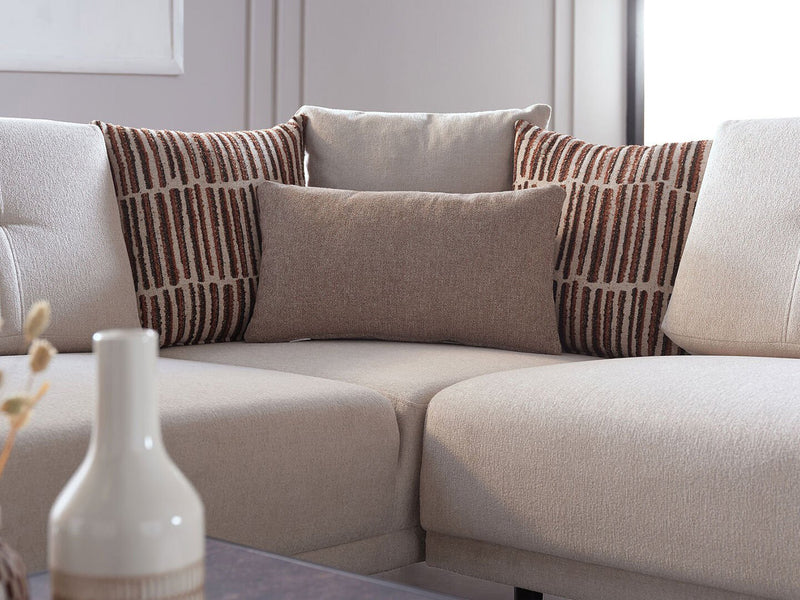 Seul Bellona 123.6" / 84.6" Wide Convertible Sectional