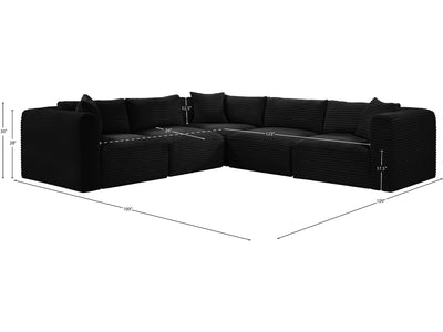 Shaggy 109" / 109" Wide L Shape Modular Sectional