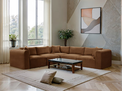 Shaggy 109" / 109" Wide L Shape Modular Sectional