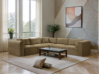 Shaggy 109" / 109" Wide L Shape Modular Sectional