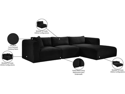 Shaggy 114" / 70" Wide L Shape Modular Sectional