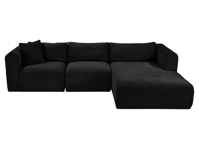 Shaggy 114" / 70" Wide L Shape Modular Sectional