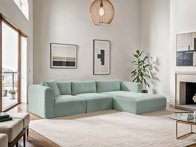 Shaggy 114" / 70" Wide L Shape Modular Sectional