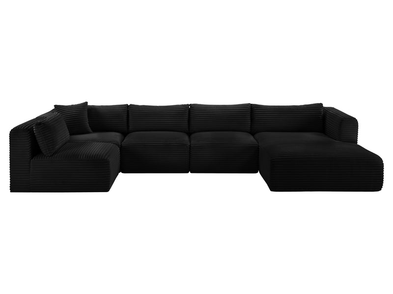 Shaggy 145" / 70" / 70" Wide U Shape Modular Sectional