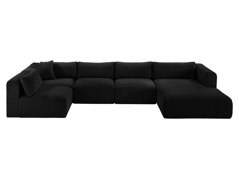 Shaggy 145" / 70" / 70" Wide U Shape Modular Sectional