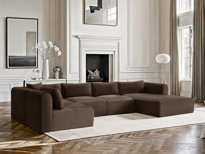 Shaggy 145" / 70" / 70" Wide U Shape Modular Sectional