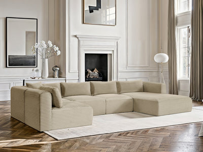 Shaggy 145" / 70" / 70" Wide U Shape Modular Sectional