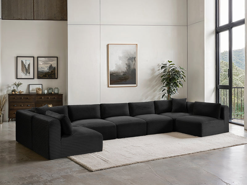 Shaggy 171" / 70" / 70" Wide U Shape Modular Sectional