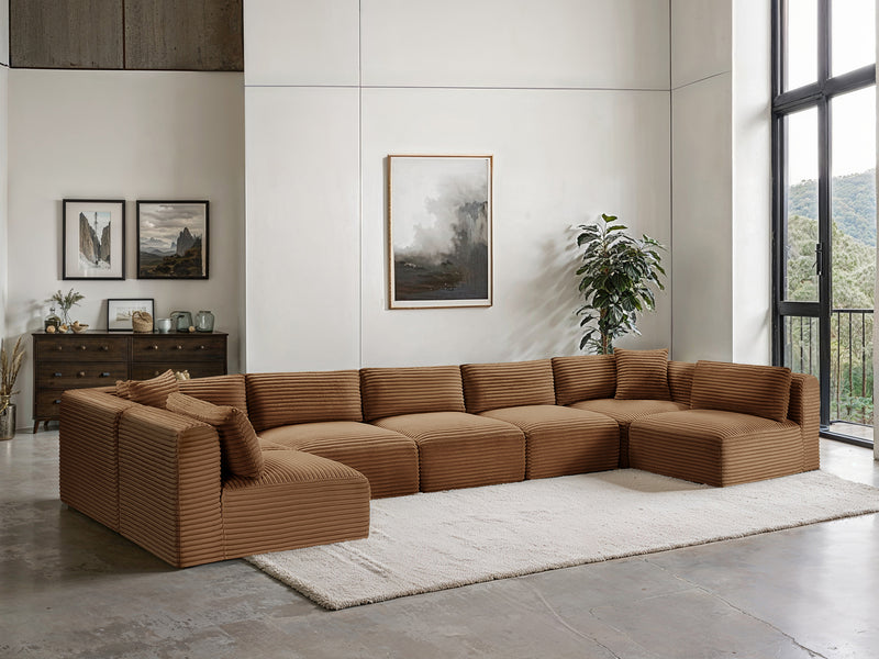Shaggy 171" / 70" / 70" Wide U Shape Modular Sectional
