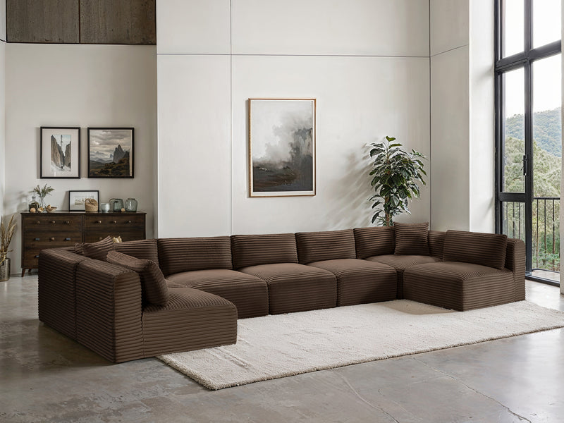 Shaggy 171" / 70" / 70" Wide U Shape Modular Sectional