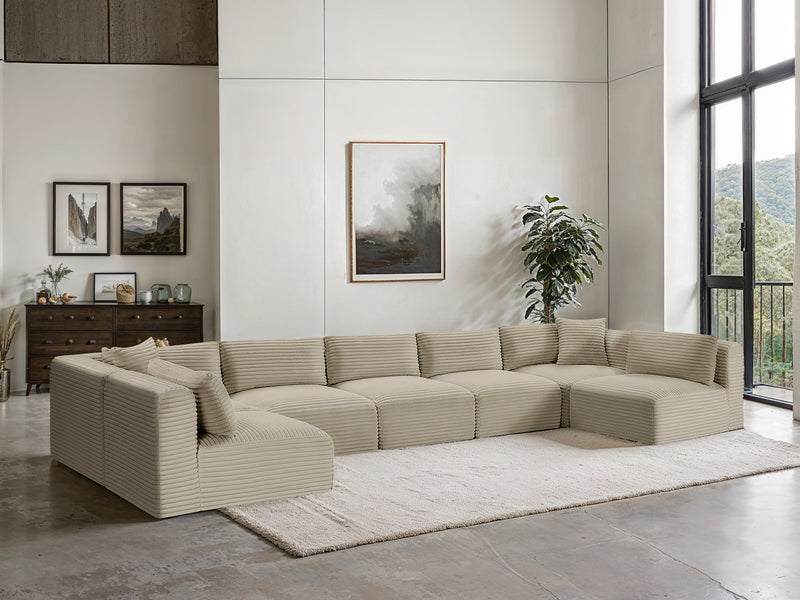 Shaggy 171" / 70" / 70" Wide U Shape Modular Sectional