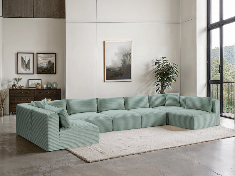 Shaggy 171" / 70" / 70" Wide U Shape Modular Sectional