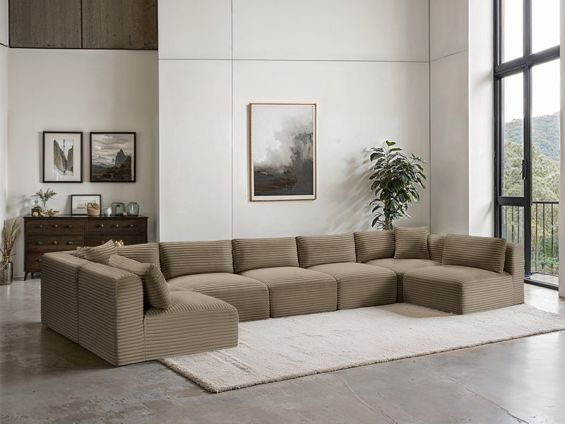 Shaggy 171" / 70" / 70" Wide U Shape Modular Sectional