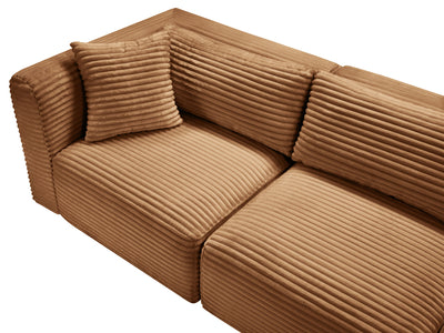 Shaggy 109" Wide 3 Piece Modular Sofa