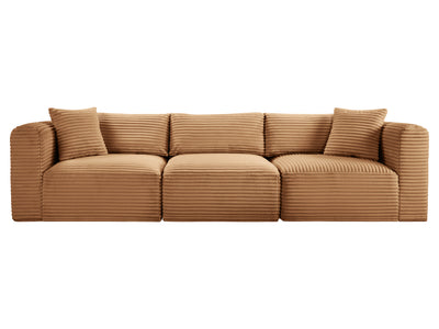 Shaggy 109" Wide 3 Piece Modular Sofa