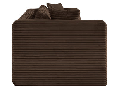 Shaggy 109" Wide 3 Piece Modular Sofa