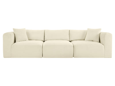 Shaggy 109" Wide 3 Piece Modular Sofa