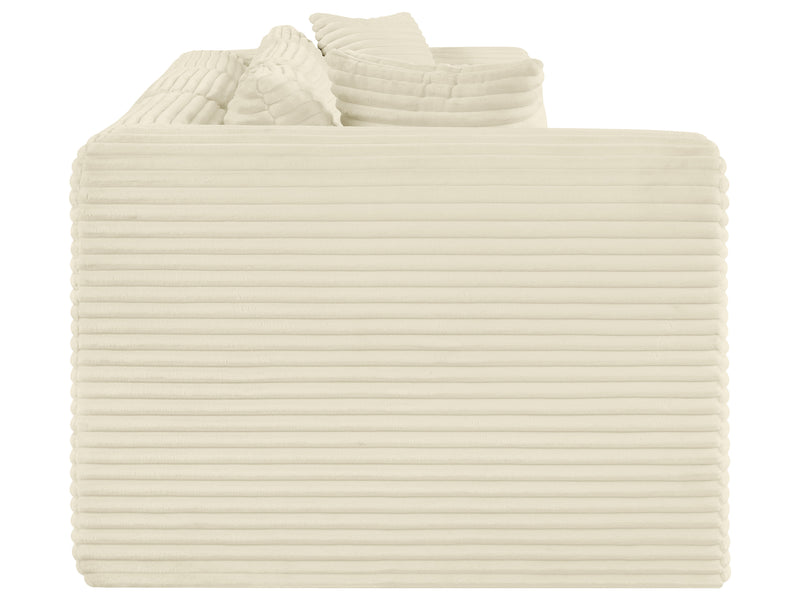 Shaggy 109" Wide 3 Piece Modular Sofa