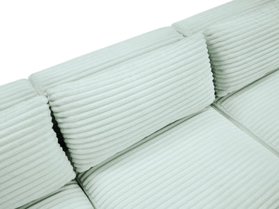 Shaggy 109" Wide 3 Piece Modular Sofa