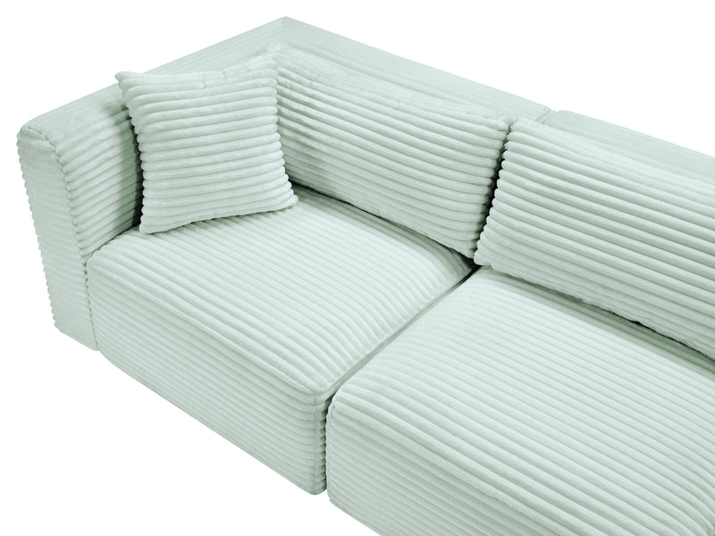 Shaggy 114" / 70" Wide L Shape Modular Sectional