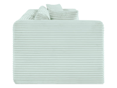 Shaggy 109" Wide 3 Piece Modular Sofa