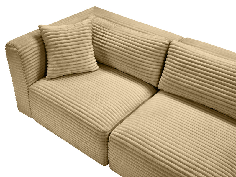 Shaggy 109" Wide 3 Piece Modular Sofa