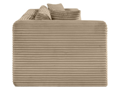 Shaggy 109" Wide 3 Piece Modular Sofa