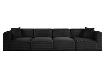 Shaggy 140" Wide 4 Piece Modular Sofa