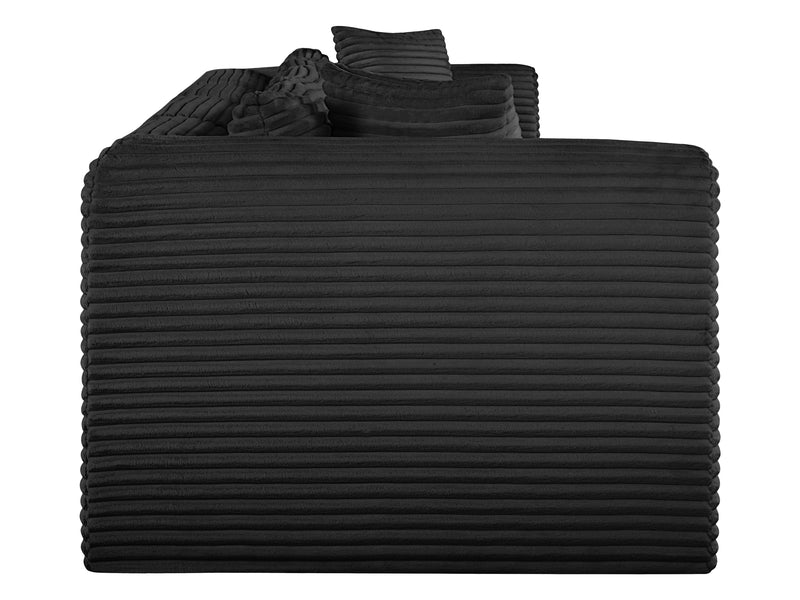 Shaggy 140" Wide 4 Piece Modular Sofa