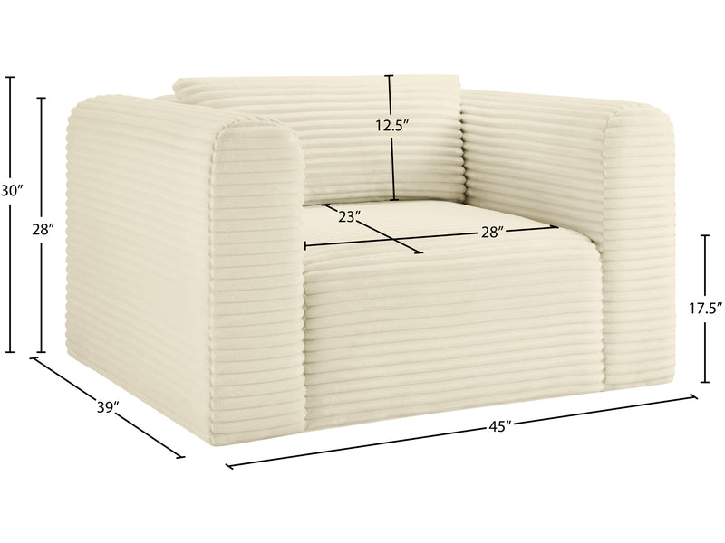 Shaggy 45" Wide Armchair