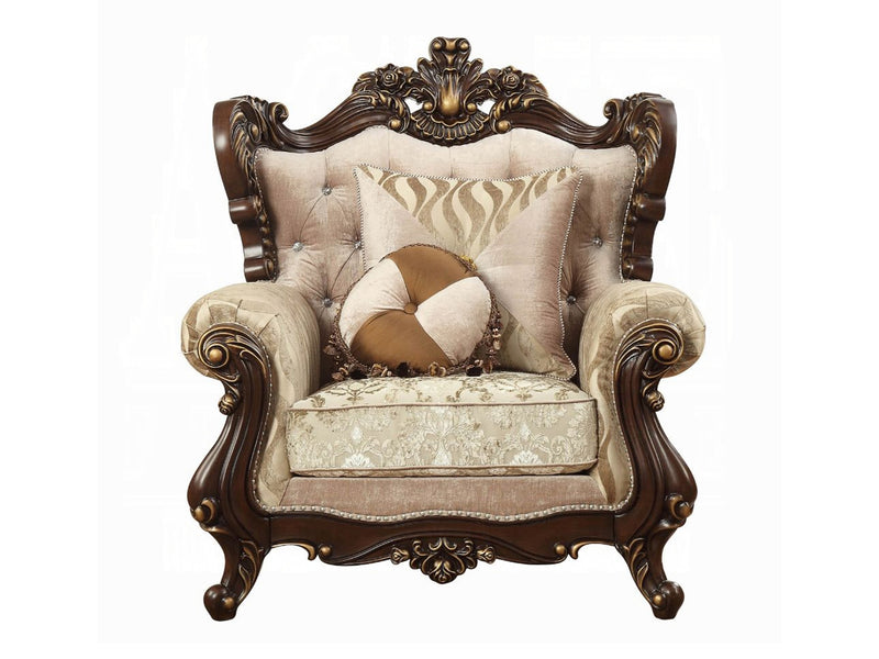 Shalisa 47" Wide Curved Traditional Armchair