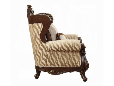 Shalisa 47" Wide Curved Traditional Armchair