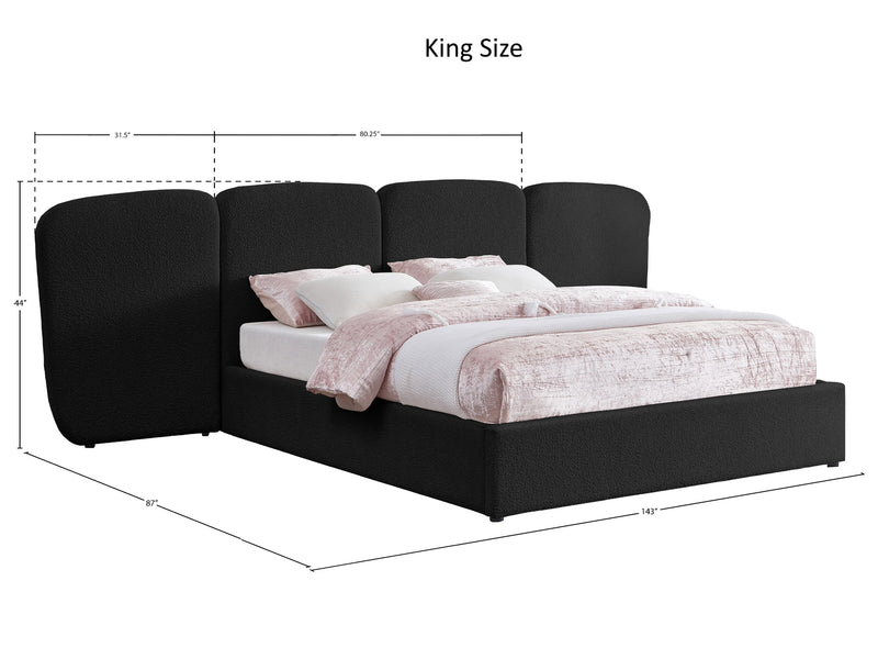 Shiloh Boucle Platform Bed