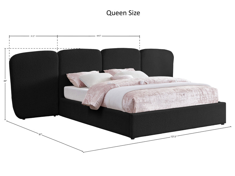 Shiloh Boucle Platform Bed