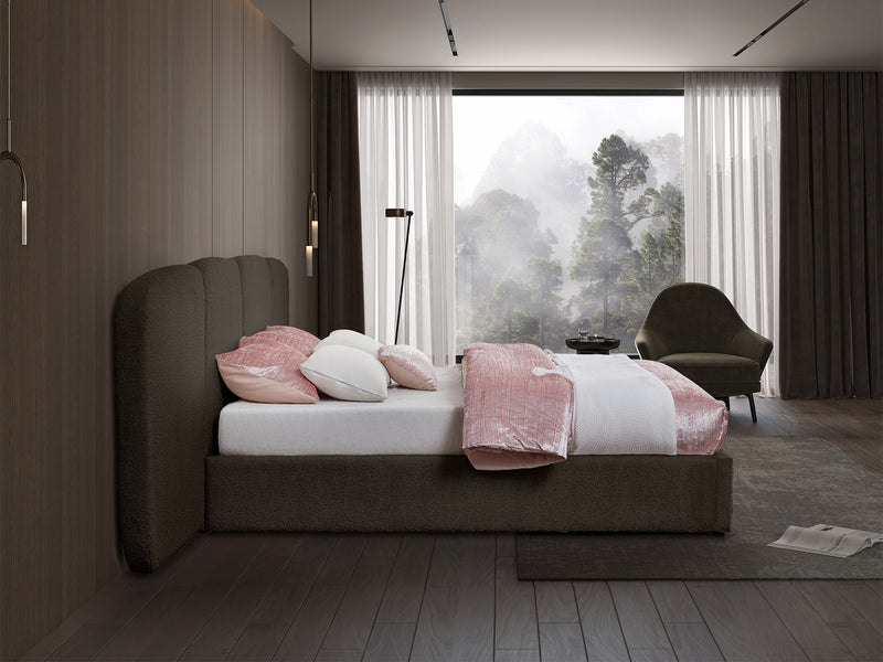 Shiloh Boucle Platform Bed